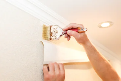 Pose de papier peint à Lagnes — revêtements muraux et toiles de verre